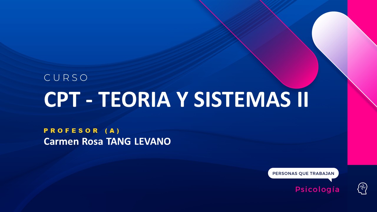 CPT - TEORIA Y SISTEMAS II