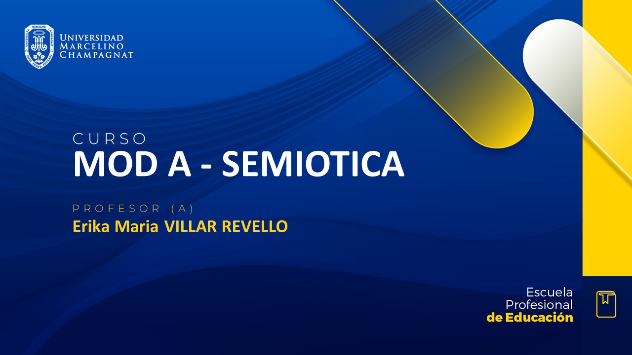MOD A - SEMIOTICA