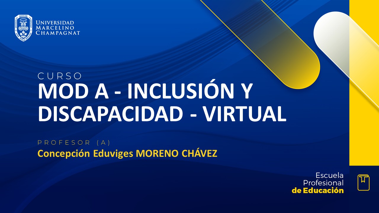 MOD A - INCLUSIÓN Y DISCAPACIDAD - VIRTUAL