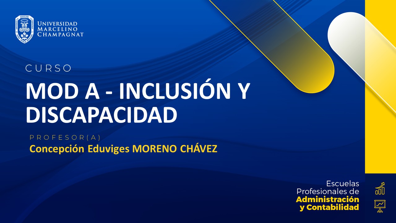 MOD A - INCLUSIÓN Y DISCAPACIDAD - VIRTUAL