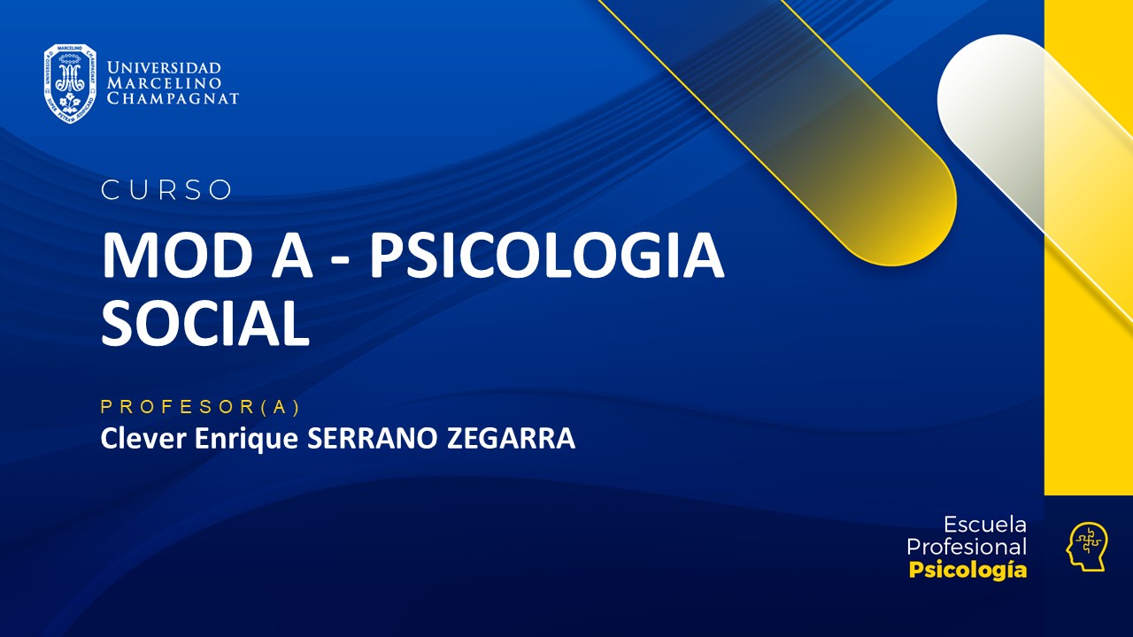 MOD A - PSICOLOGÍA SOCIAL - VIRTUAL