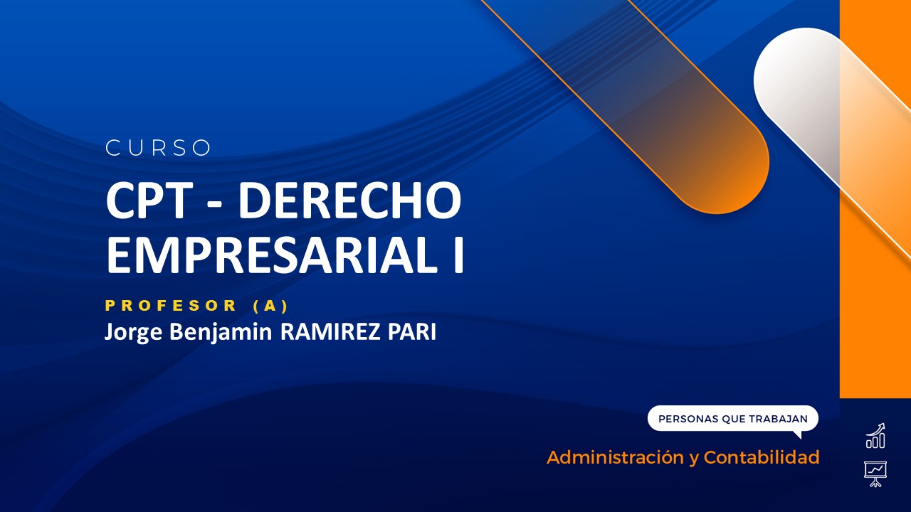 CPT - DERECHO EMPRESARIAL I - VIRTUAL