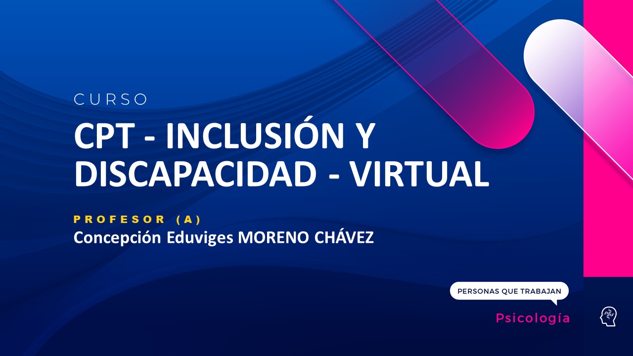 CPT - INCLUSIÓN Y DISCAPACIDAD - VIRTUAL