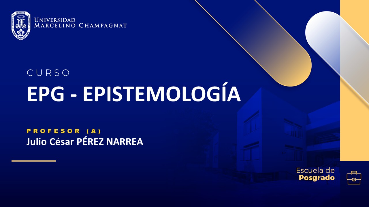 EPG - EPISTEMOLOGÍA