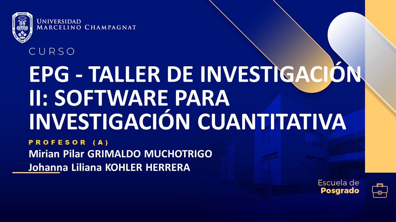 EPG - TALLER DE INVESTIGACIÓN II: SOFTWARE PARA INVESTIGACIÓN CUALITATIVA