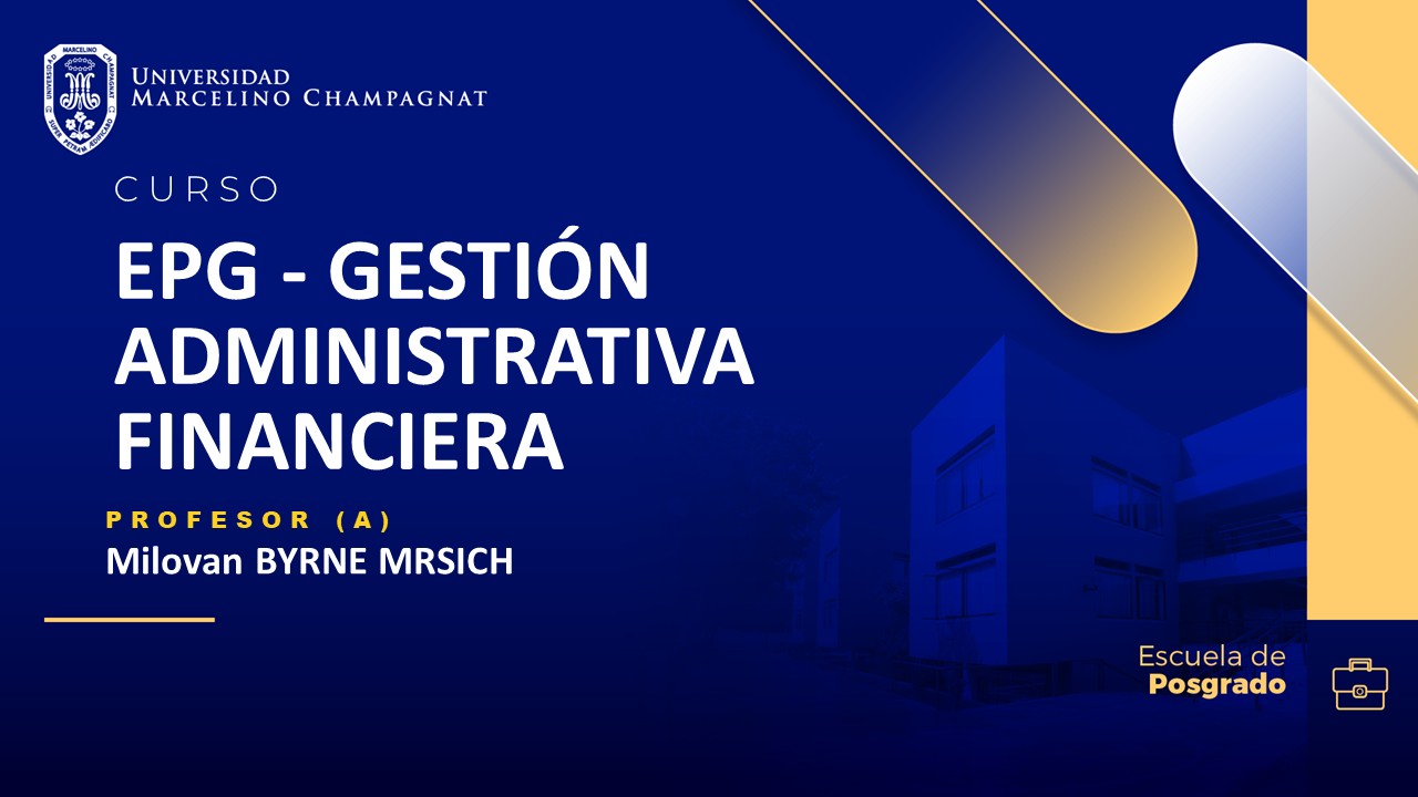 EPG - GESTIÓN ADMINISTRATIVA FINANCIERA