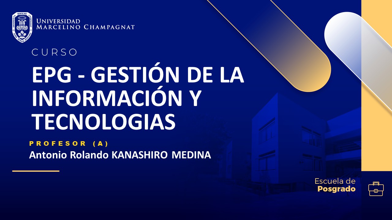 EPG - GESTIÓN DE LA INFORMACIÓN Y TECNOLOGIAS