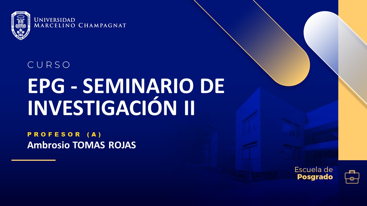 EPG - SEMINARIO DE INVESTIGACIÓN II