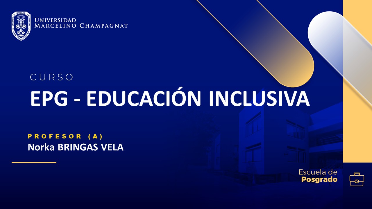 EPG - EDUCACIÓN INCLUSIVA