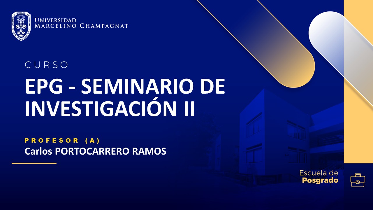 EPG - SEMINARIO DE INVESTIGACIÓN II