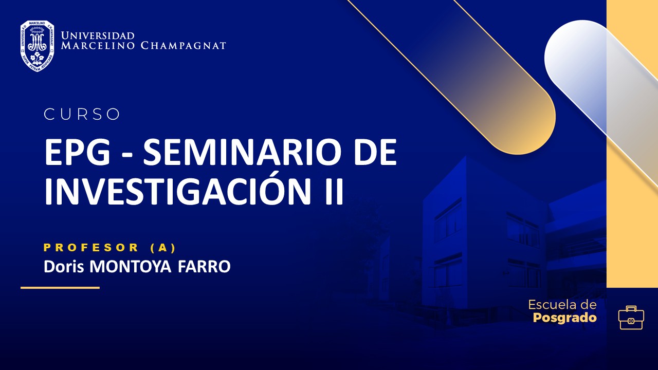 EPG - SEMINARIO DE INVESTIGACIÓN II
