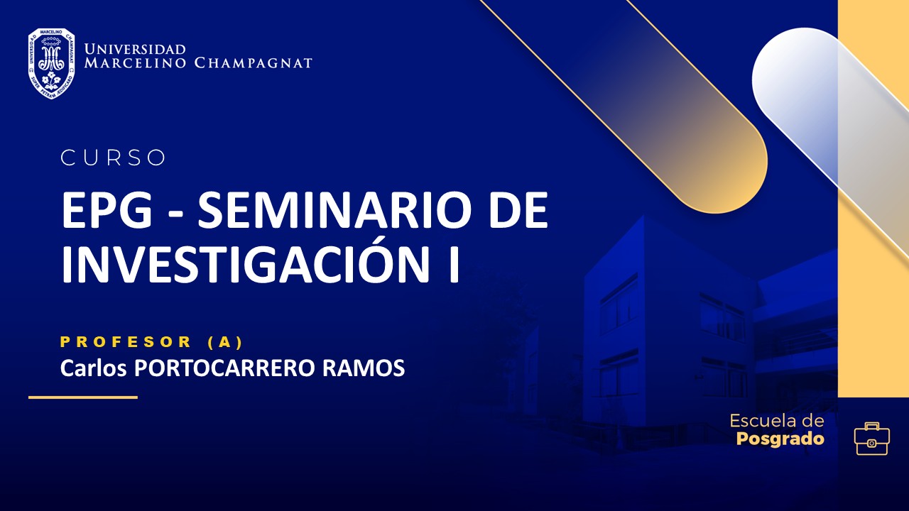 EPG - SEMINARIO DE INVESTIGACIÓN I