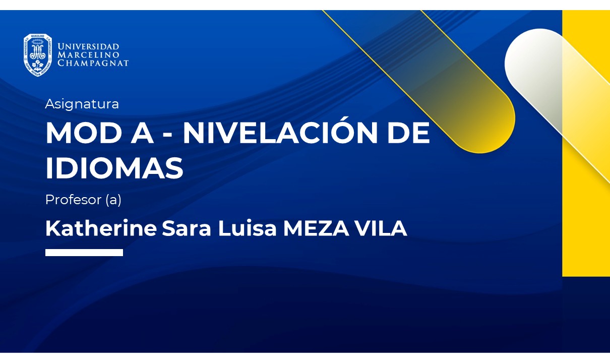 MOD A - NIVELACIÓN DE IDIOMAS