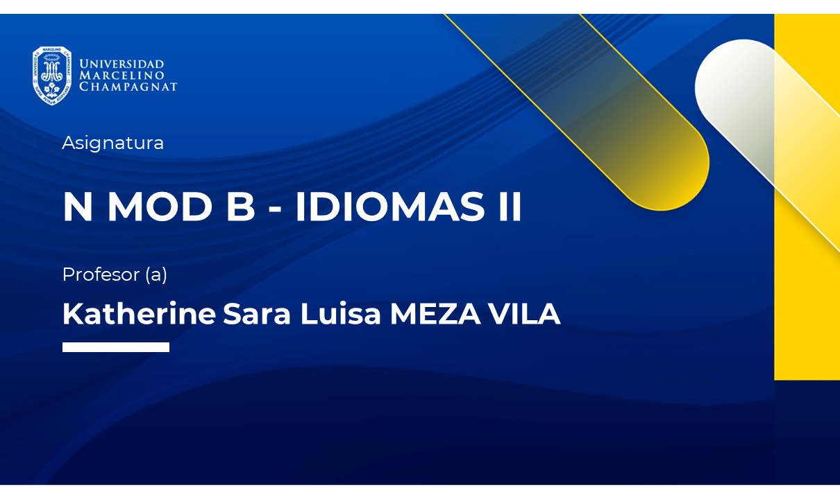 N MOD B - IDIOMAS II