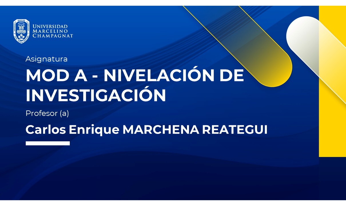 MOD A - NIVELACIÓN DE INVESTIGACIÓN