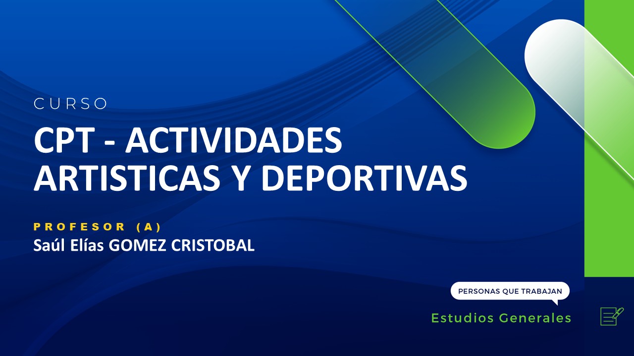 CPT - ACTIVIDADES ARTISTICAS Y DEPORTIVAS (DANZA FOLCLÓRICA) - SAÚL GÓMEZ