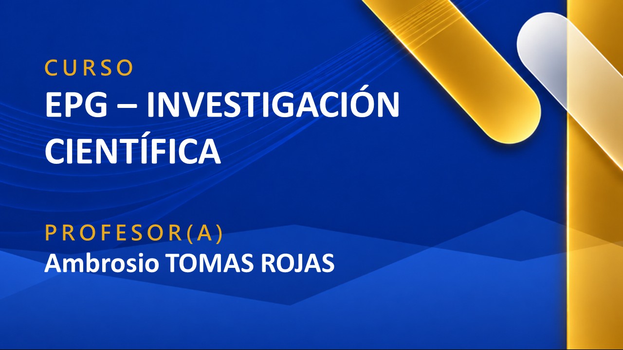 EPG - INVESTIGACIÓN CIENTÍFICA