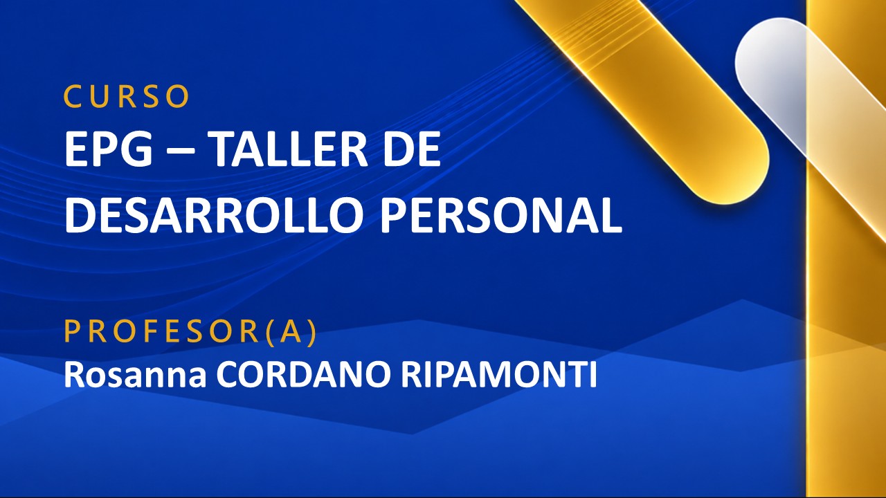 EPG - TALLER DE DESARROLLO PERSONAL