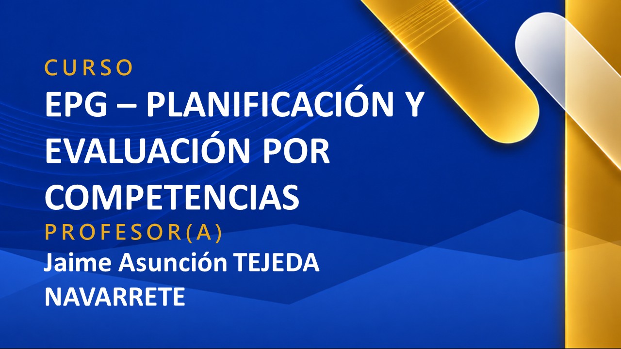 EPG - PLANIFICACIÓN Y EVALUACIÓN POR COMPETENCIAS
