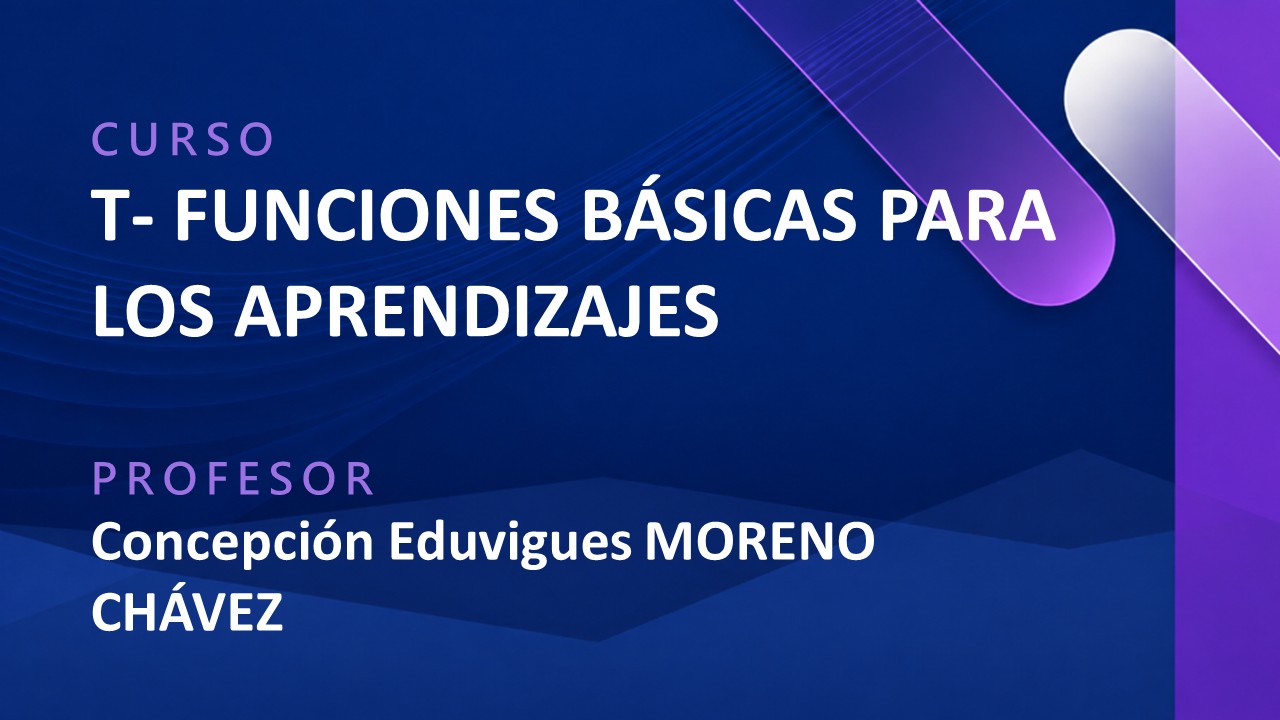T - FUNCIONES BÁSICAS PARA LOS APRENDIZAJES