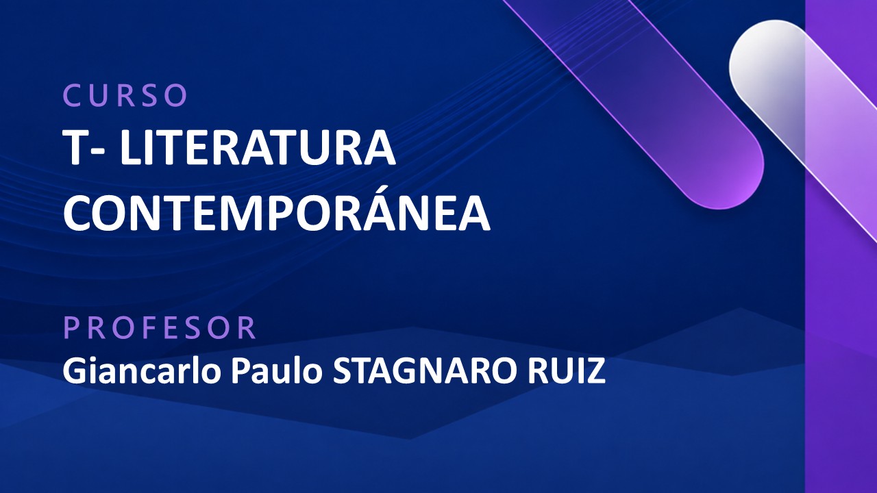 T - LITERATURA CONTEMPORÁNEA