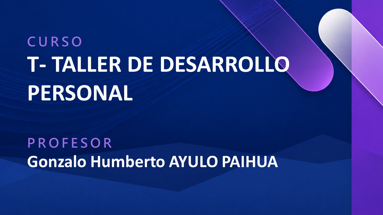 T - TALLER DE DESARROLLO PERSONAL