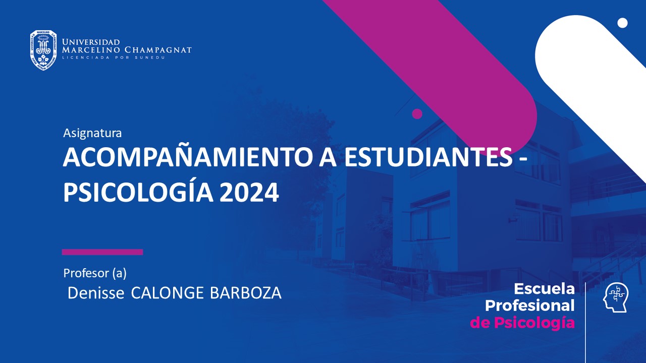 ACOMPAÑAMIENTO A ESTUDIANTES - PSICOLOGÍA 2024