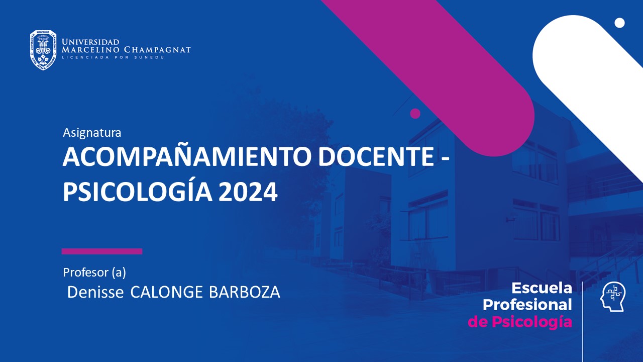 ACOMPAÑAMIENTO DOCENTE - PSICOLOGÍA 2024