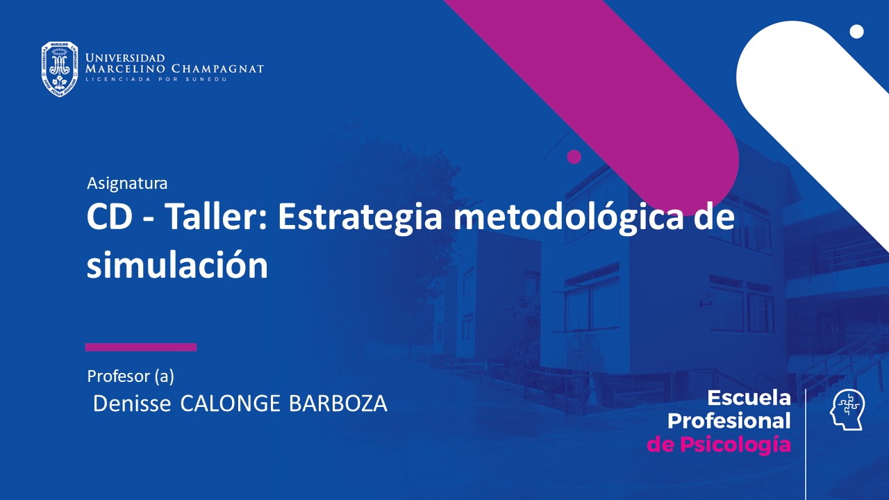 CD - Taller: Estrategia metodológica de simulación 